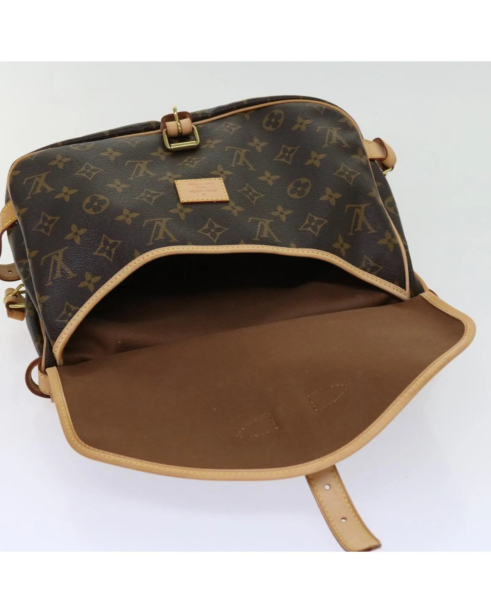 Monogram Canvas Shoulder Bag with Dust Bag Made in France