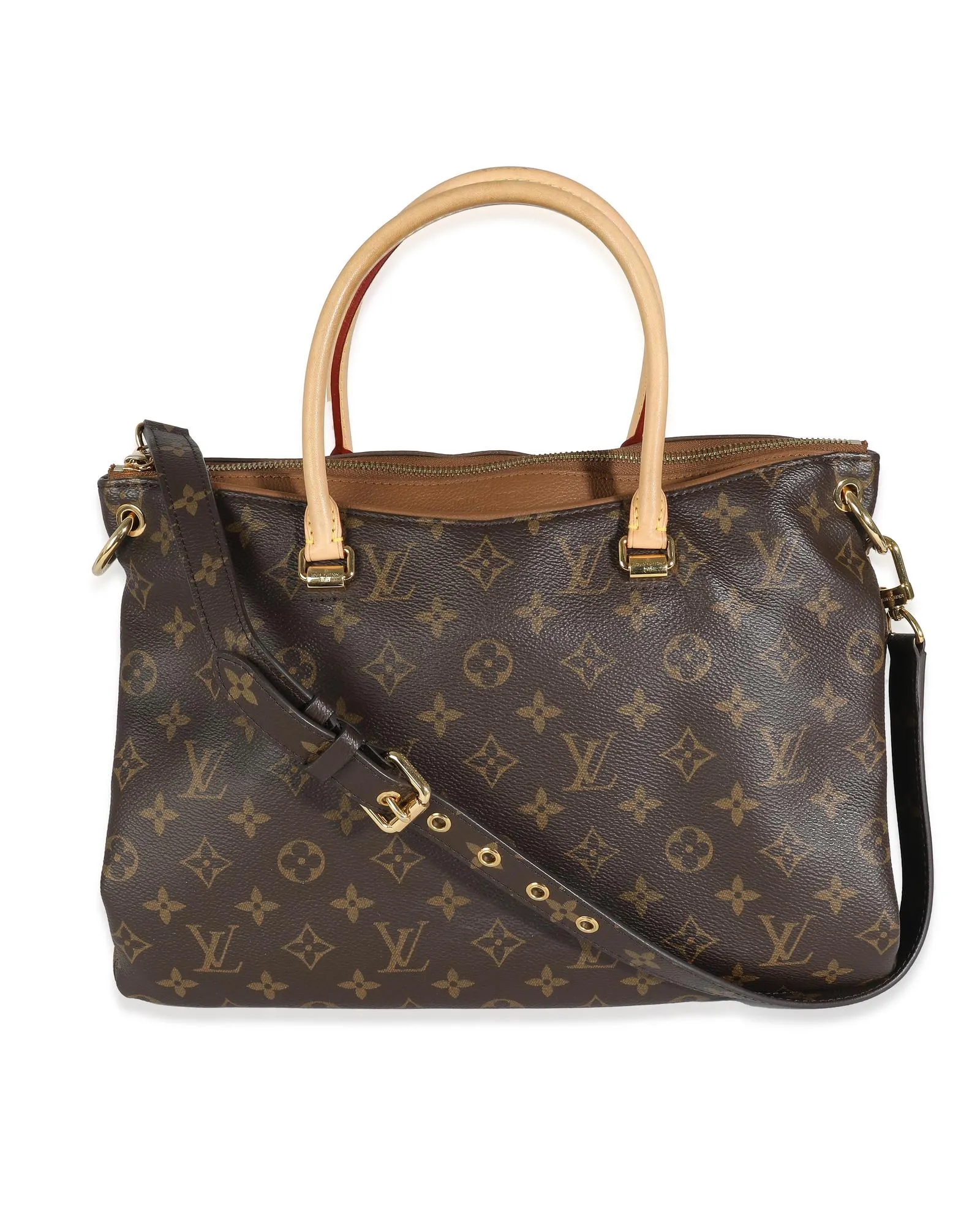 Monogram Canvas Shoulder Bag with Removable Straps