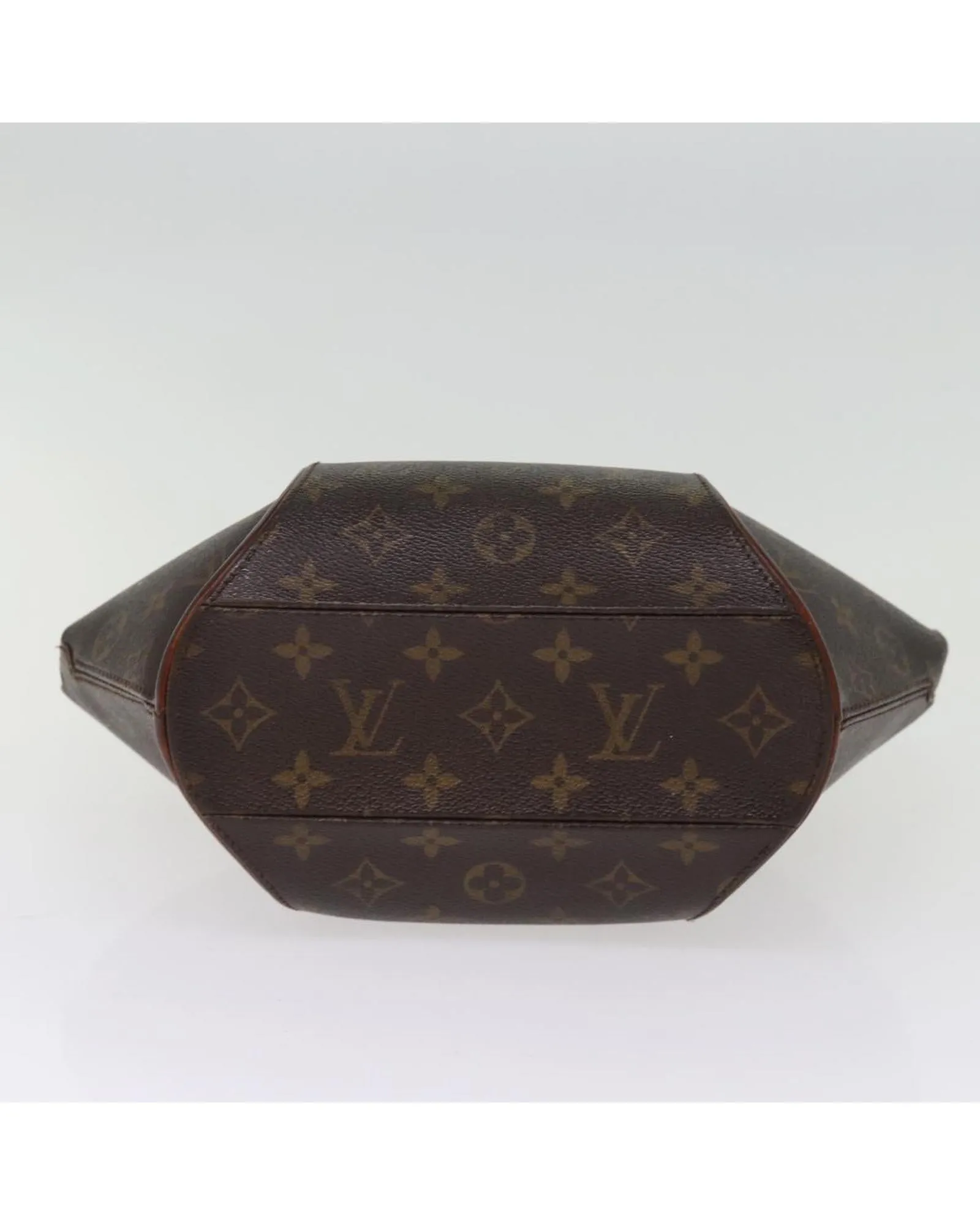 Monogram Hand Bag with Handle Drop and Surface Rubbing