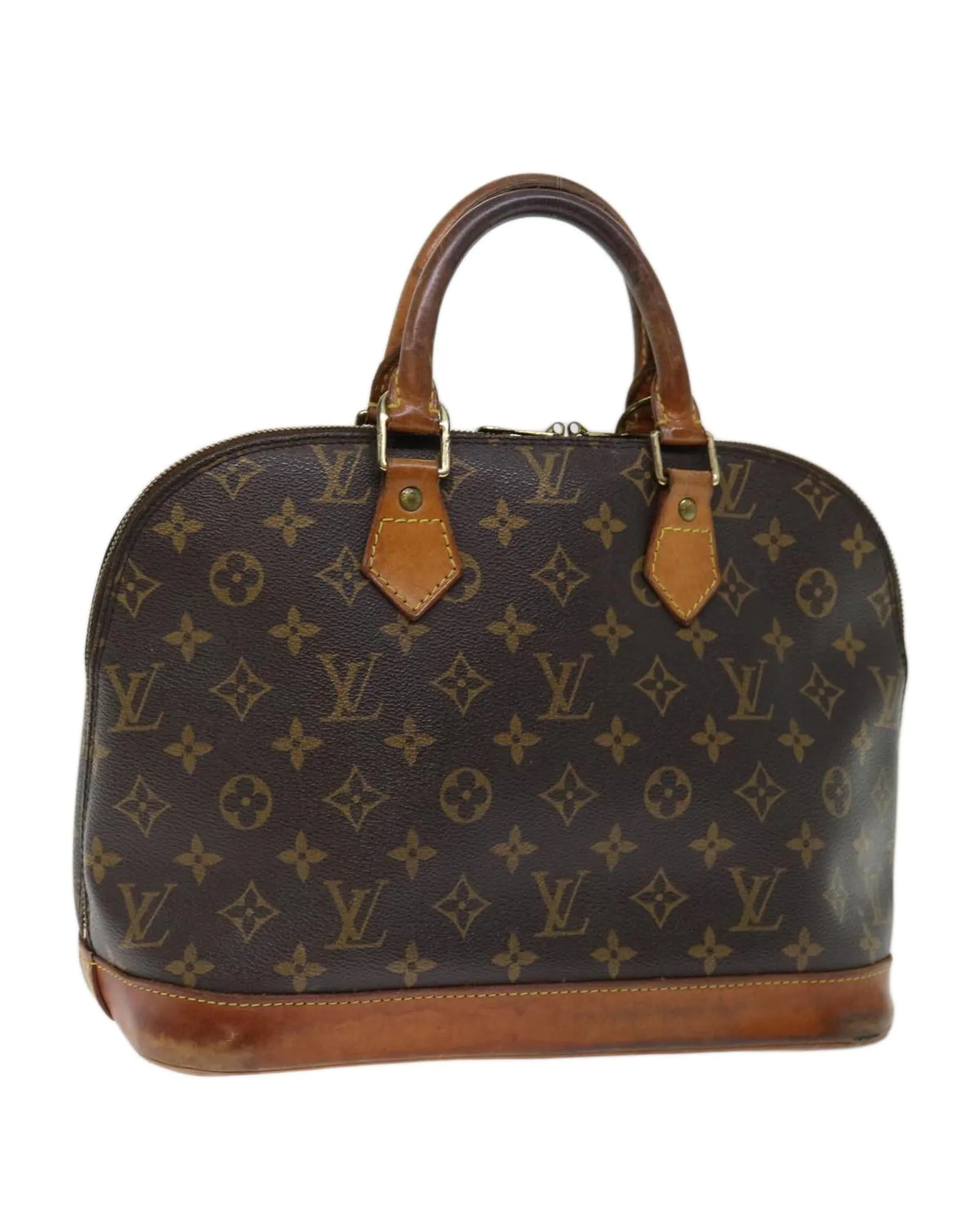 Monogram Hand Bag with Rubbing and Scratches Made in France