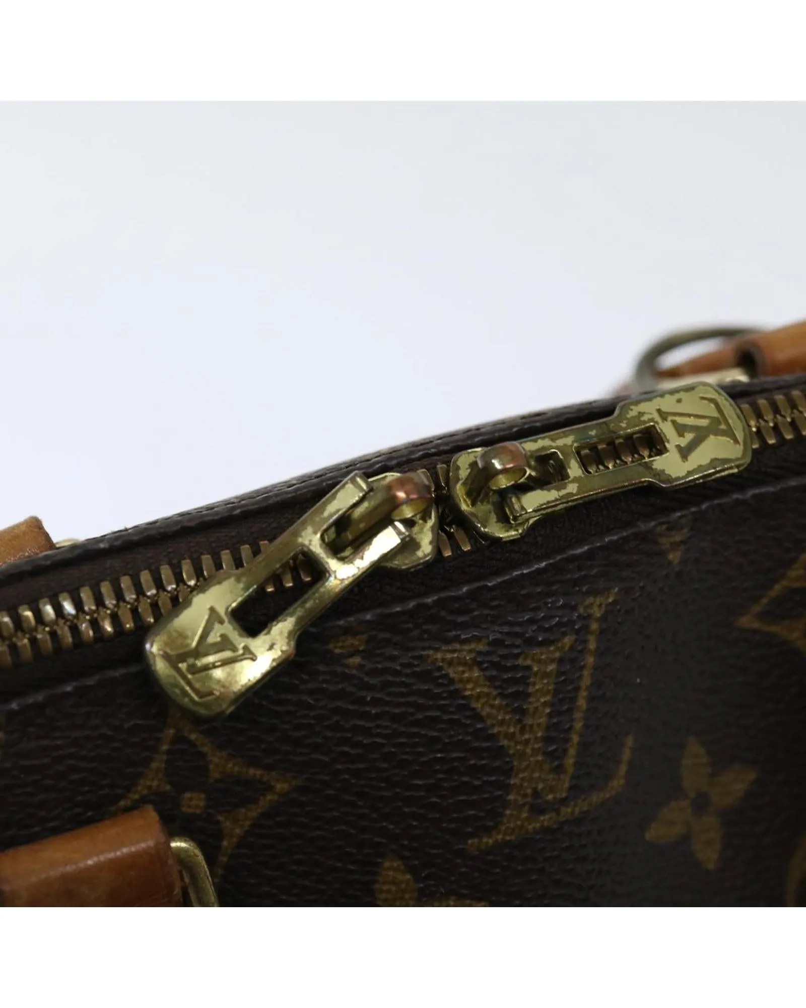 Monogram Hand Bag with Rubbing and Scratches Made in France