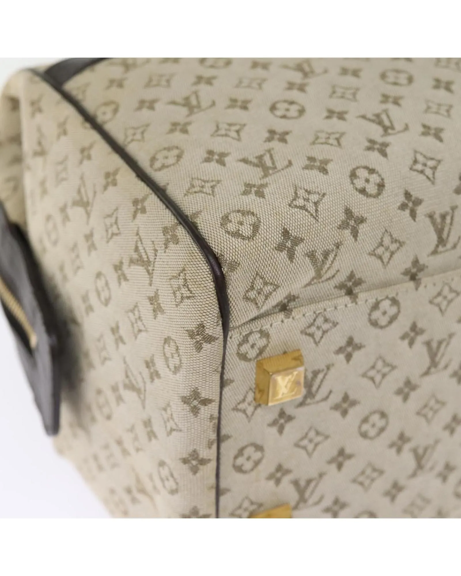Monogram Mini Hand Bag with Accessory in Khaki