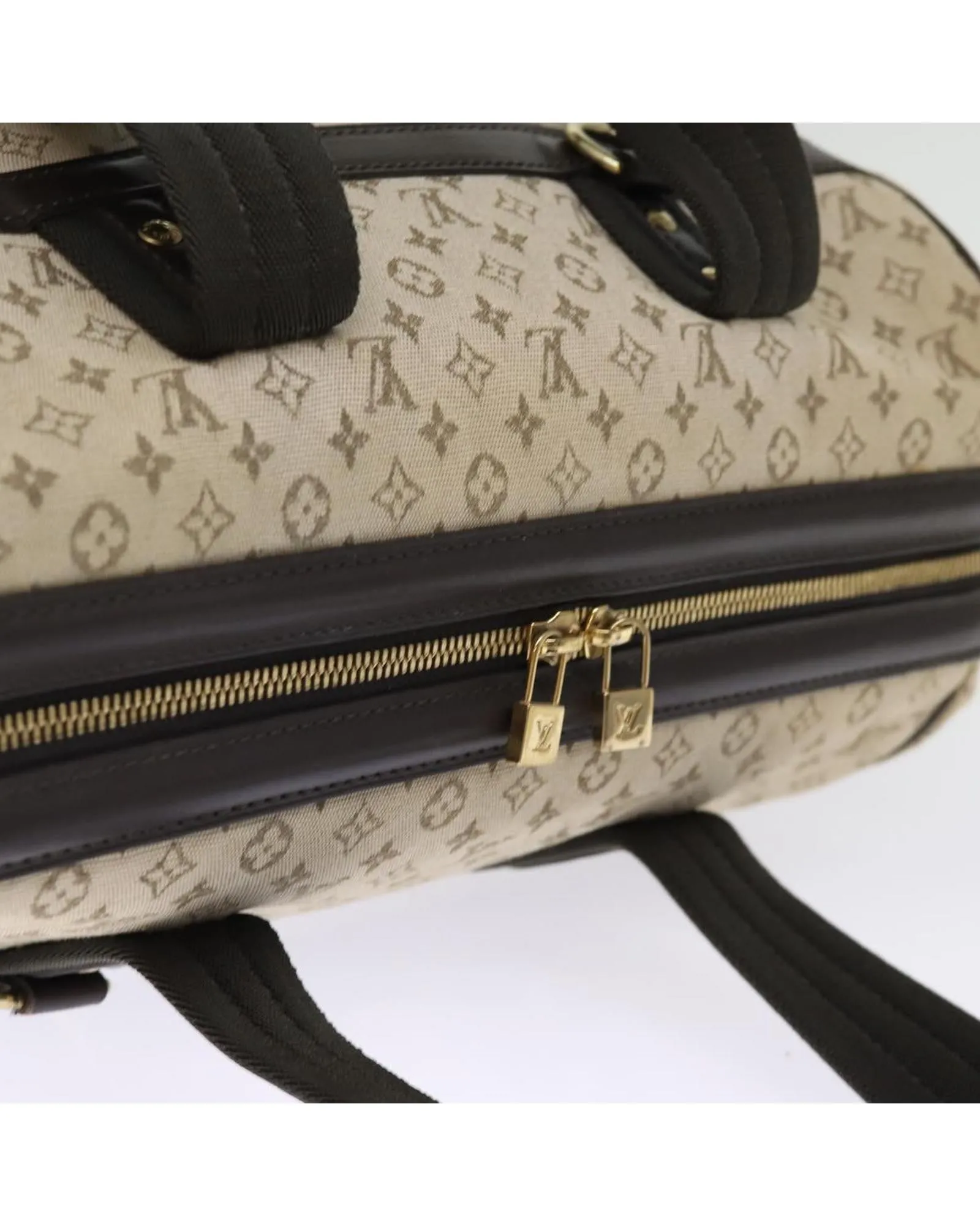 Monogram Mini Hand Bag with Accessory in Khaki