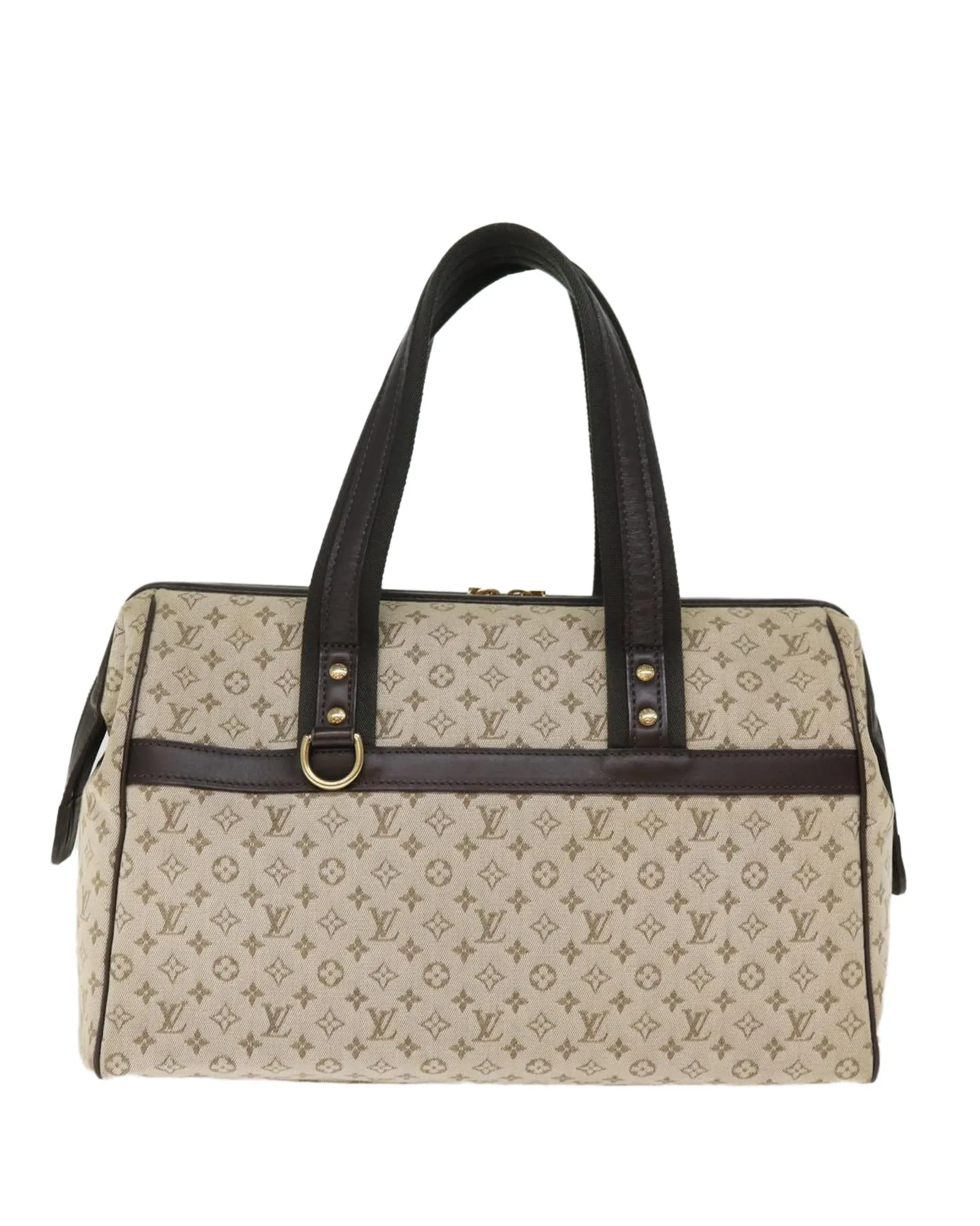 Monogram Mini Hand Bag with Accessory in Khaki