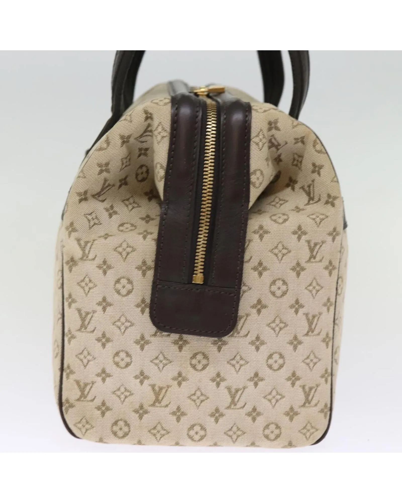 Monogram Mini Hand Bag with Accessory in Khaki