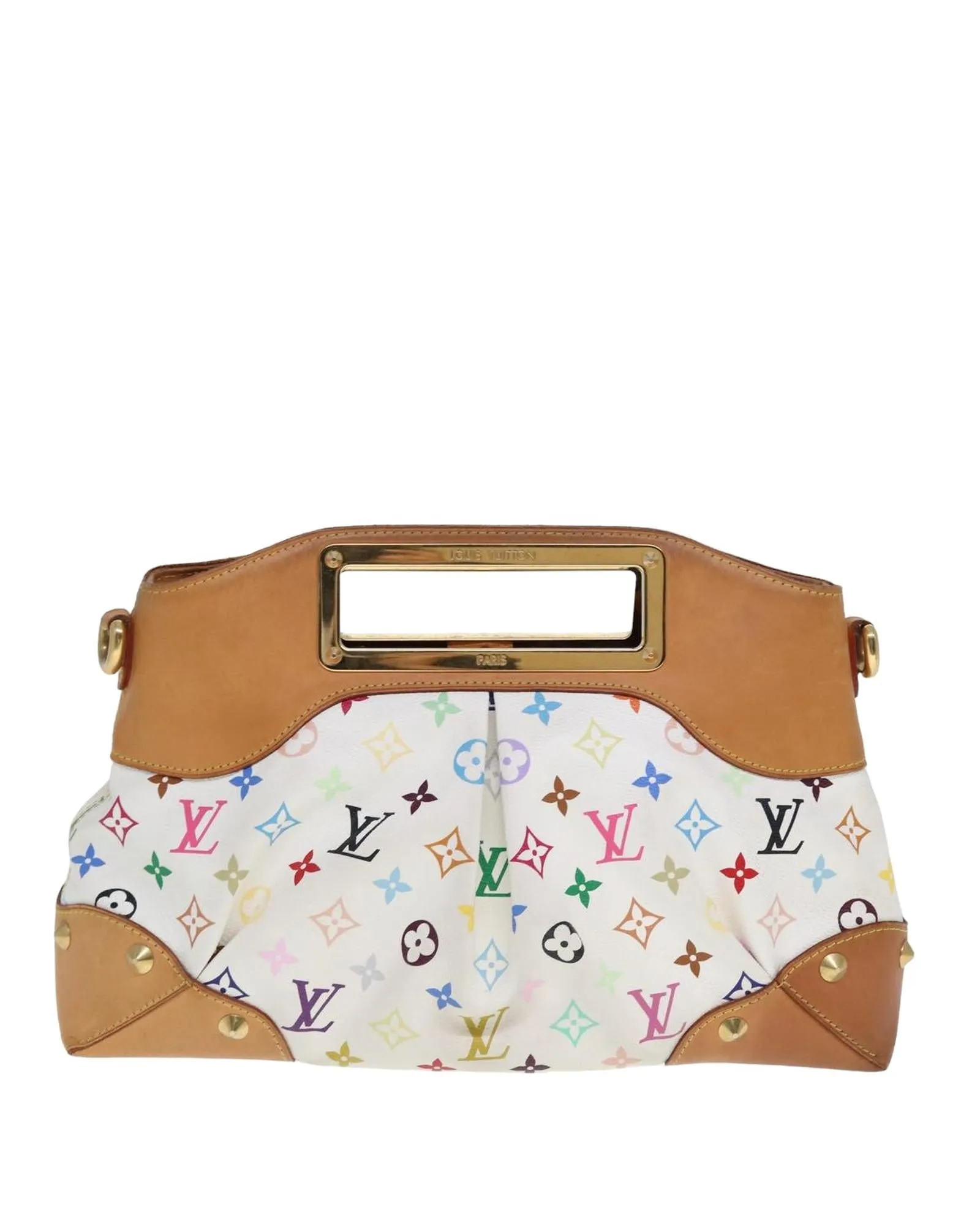 Monogram Multicolor Judy MM Hand Bag with Dust Bag and Shoulder Strap