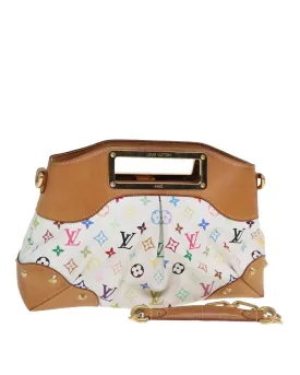 Monogram Multicolor Judy MM Hand Bag with Dust Bag and Shoulder Strap