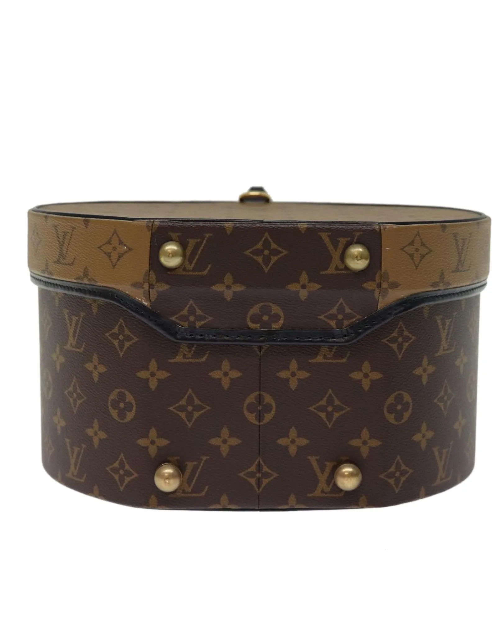 Monogram Reverse Canvas Hand Bag with Dust Bag and Key Tag