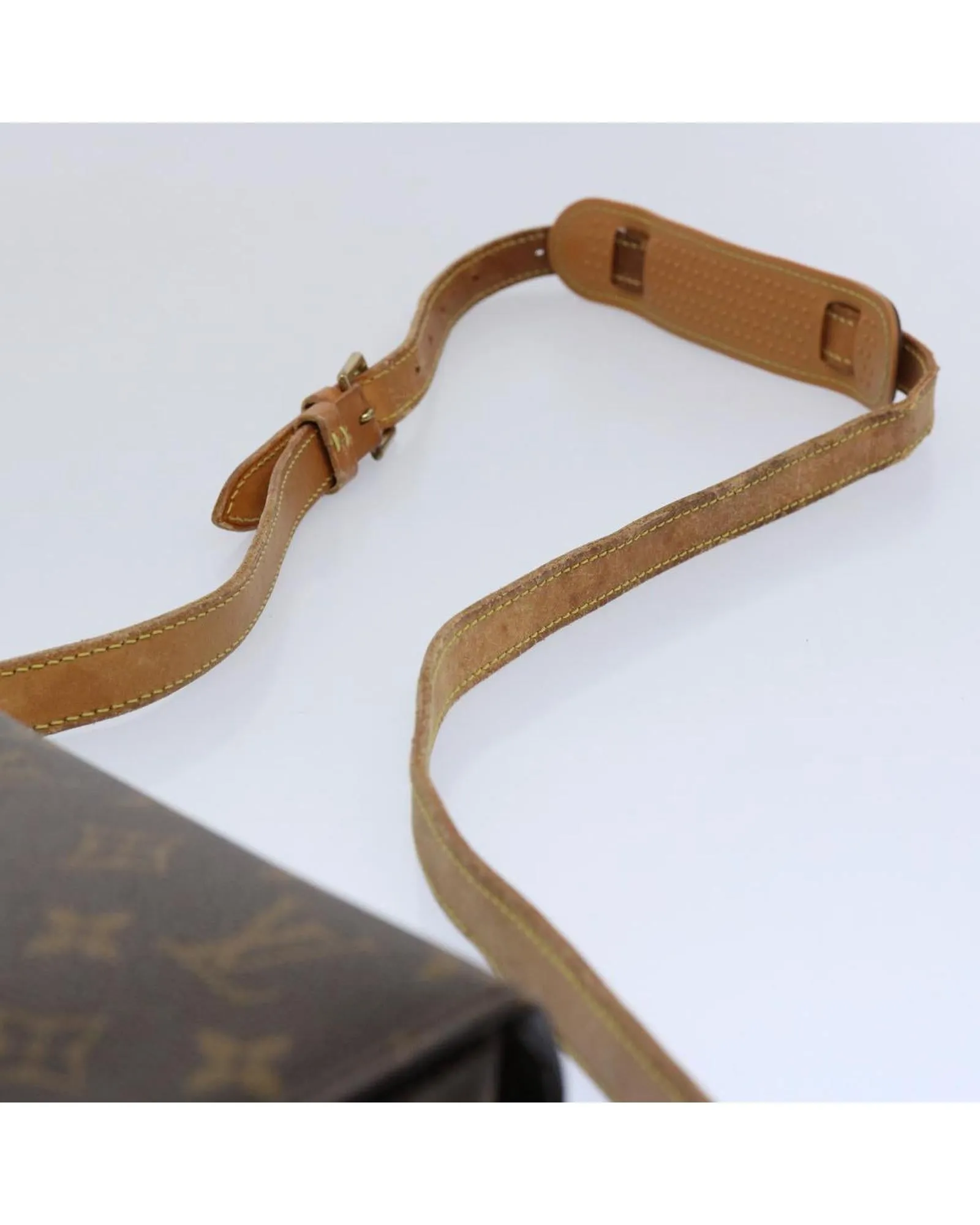 Monogram Shoulder Bag with Adjustable Strap - France Made