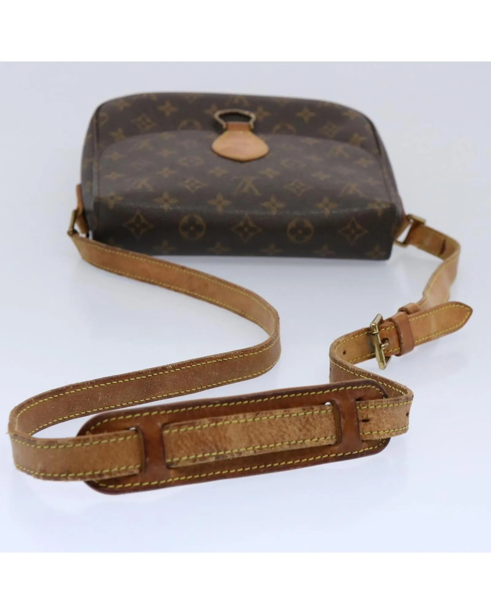 Monogram Shoulder Bag with Adjustable Strap - France Made