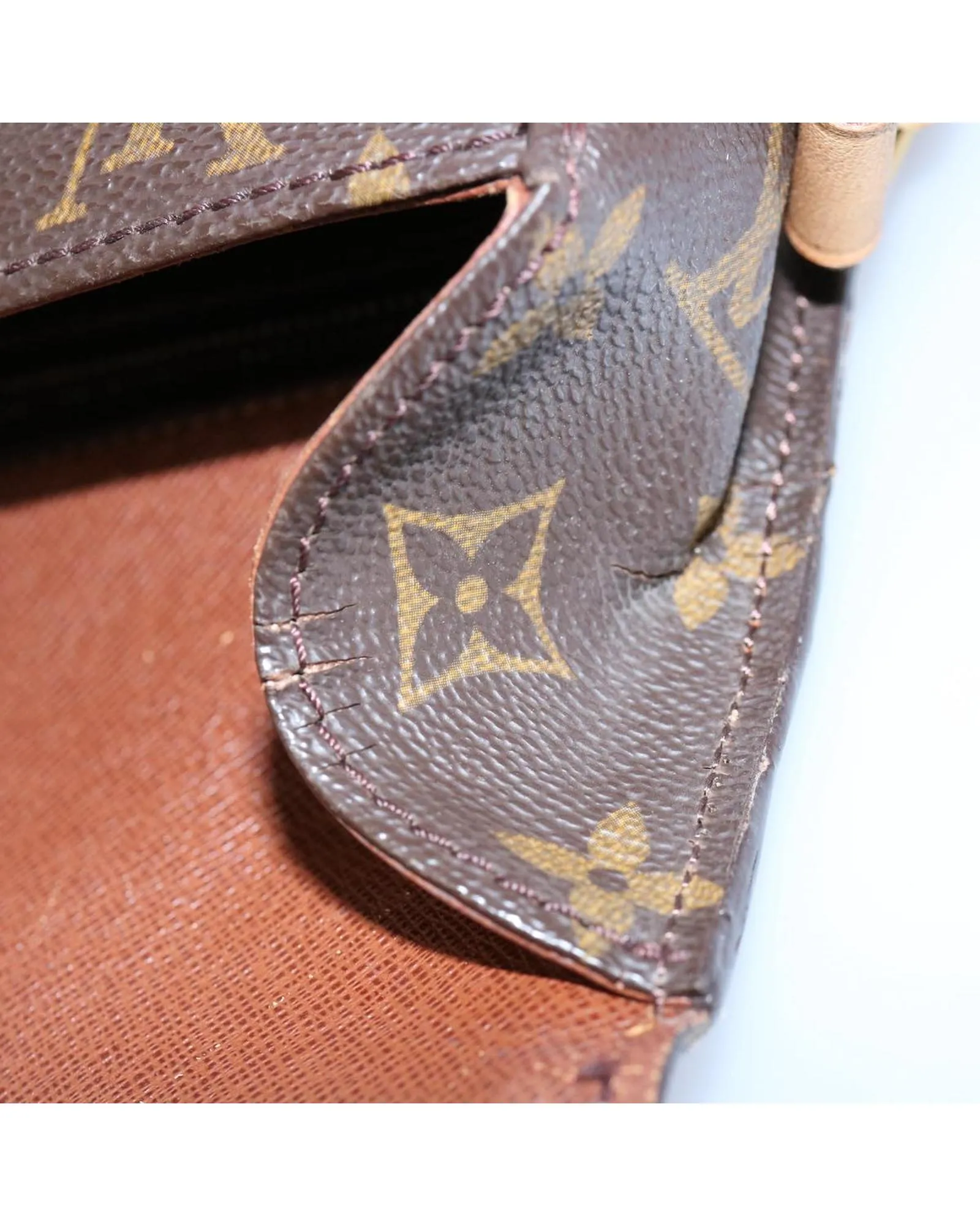 Monogram Shoulder Bag with Adjustable Strap - France Made