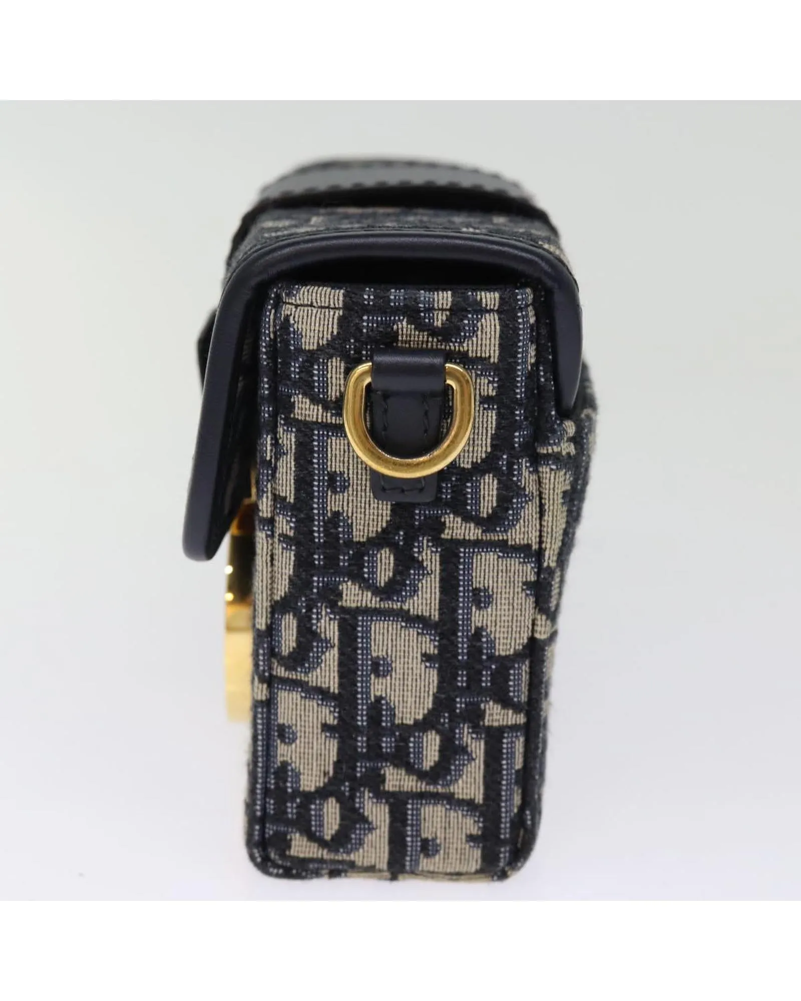 Navy Trotter Canvas Shoulder Bag with Dust Bag and Excellent Condition