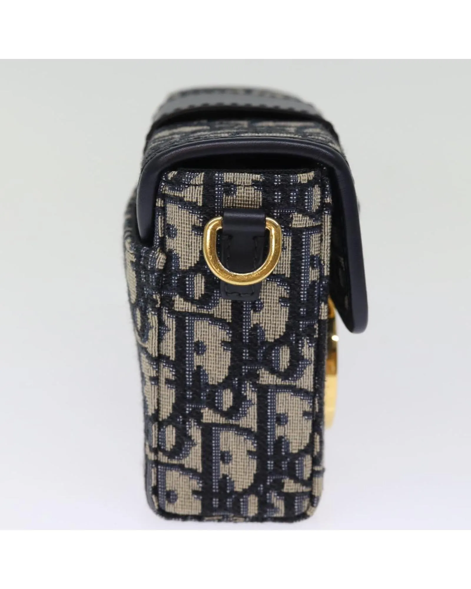 Navy Trotter Canvas Shoulder Bag with Dust Bag and Excellent Condition