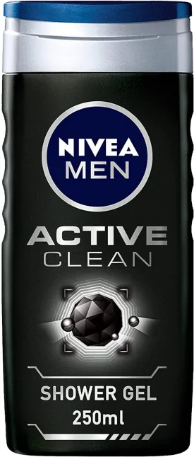 Nivea Men Active Clean Charcoal Shower Gel 3 In 1 Woody Scen