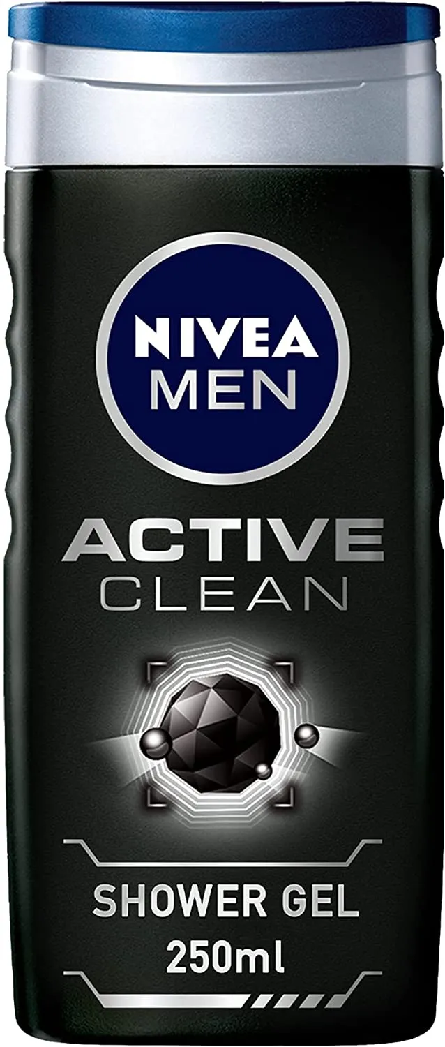 Nivea Men Active Clean Charcoal Shower Gel 3 In 1 Woody Scen