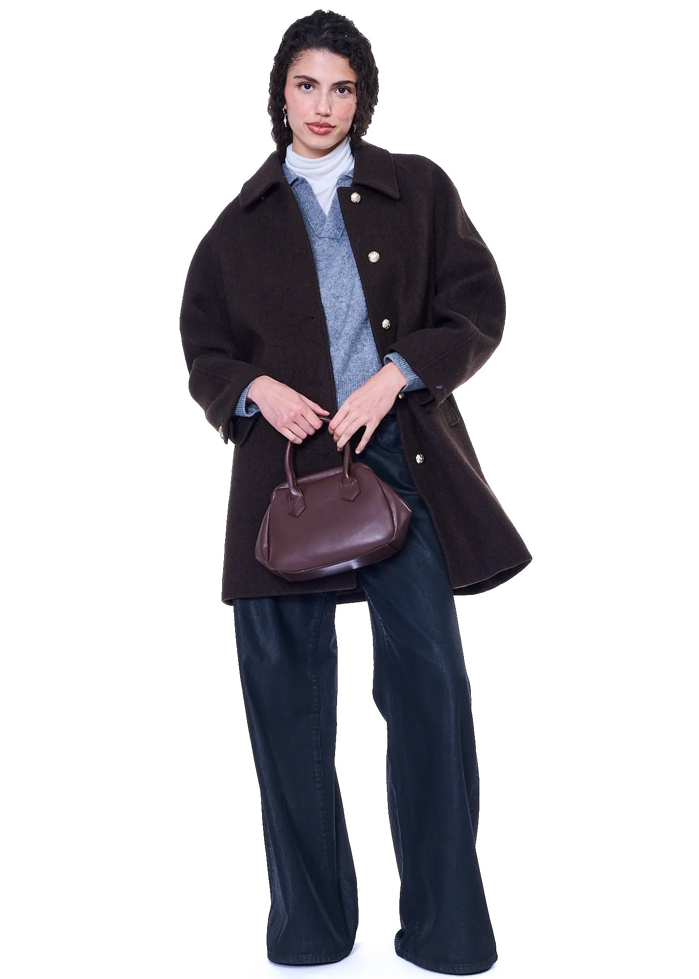 NOIRE LEATHER GOODS Pauline Top Handle Mini Handbag