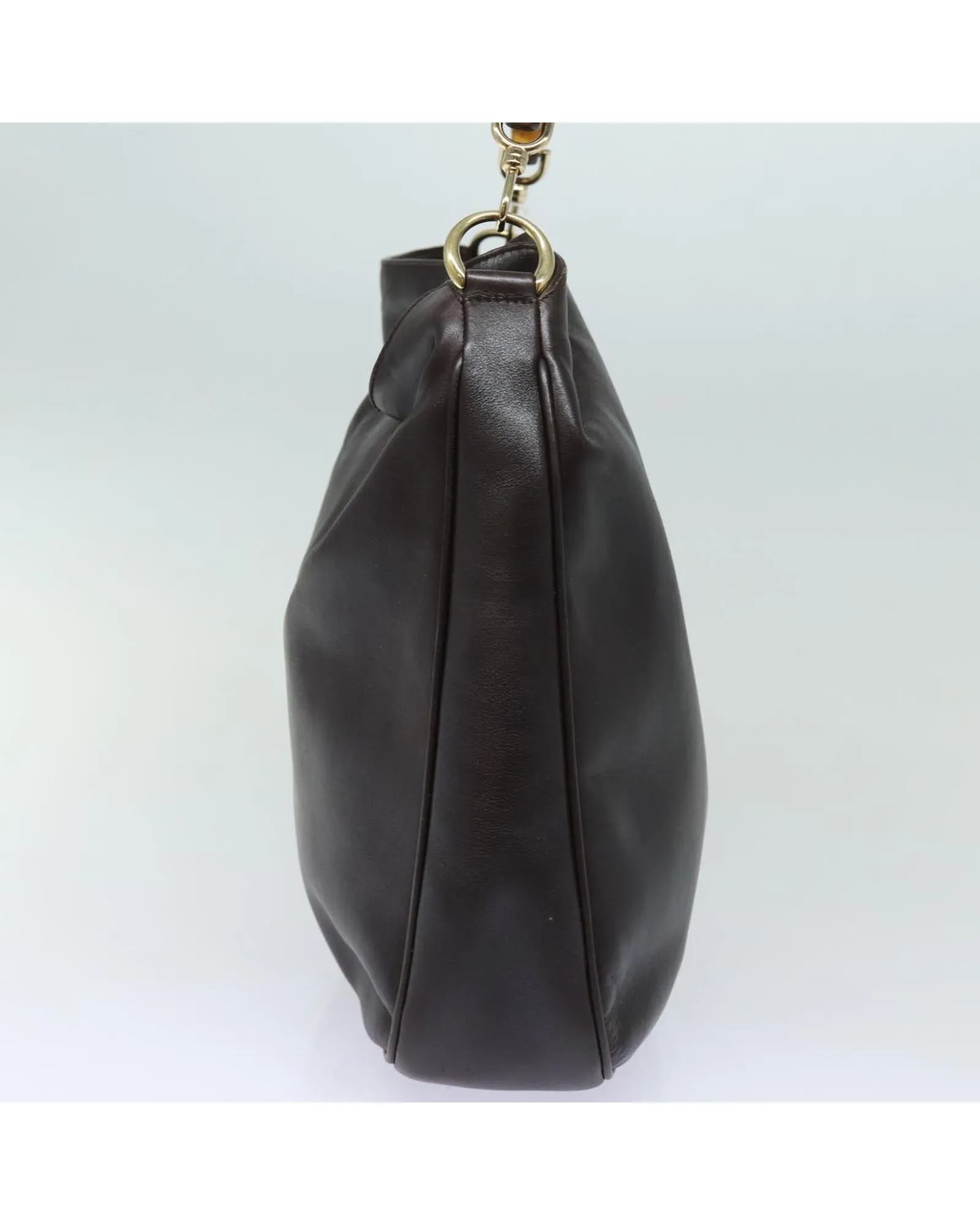 Nylon Bamboo Handle Hand Bag with Shoulder Strap