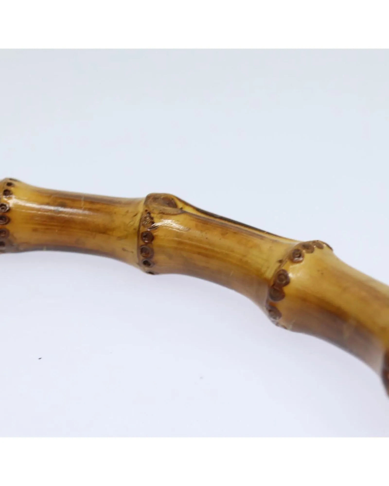 Nylon Bamboo Handle Hand Bag with Shoulder Strap