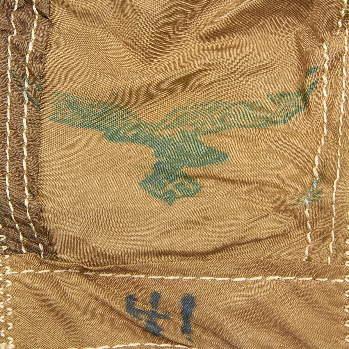 Original German WWII Camouflage Fallschirmjager Paratrooper RZ20 Parachute