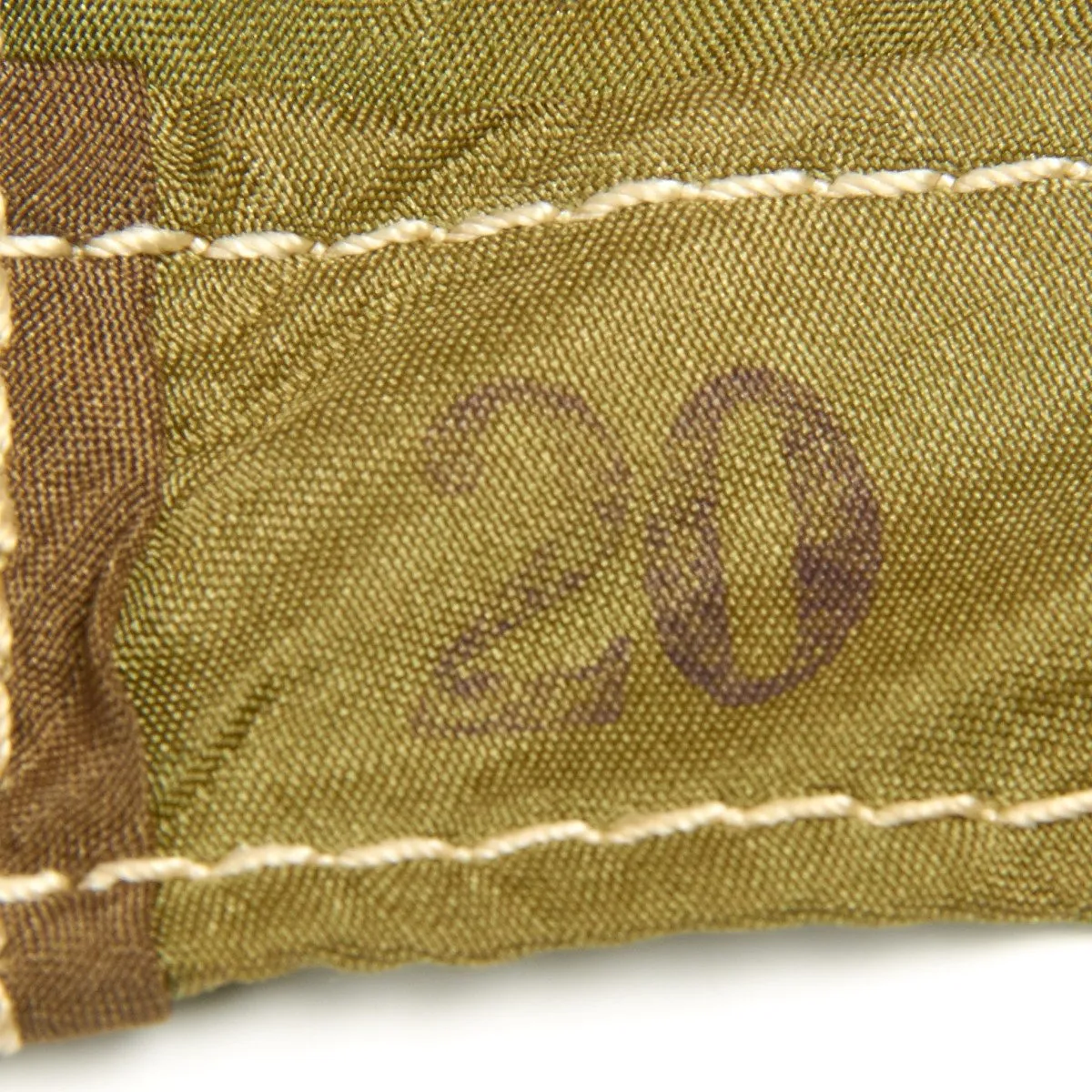 Original German WWII Camouflage Fallschirmjager Paratrooper RZ20 Parachute