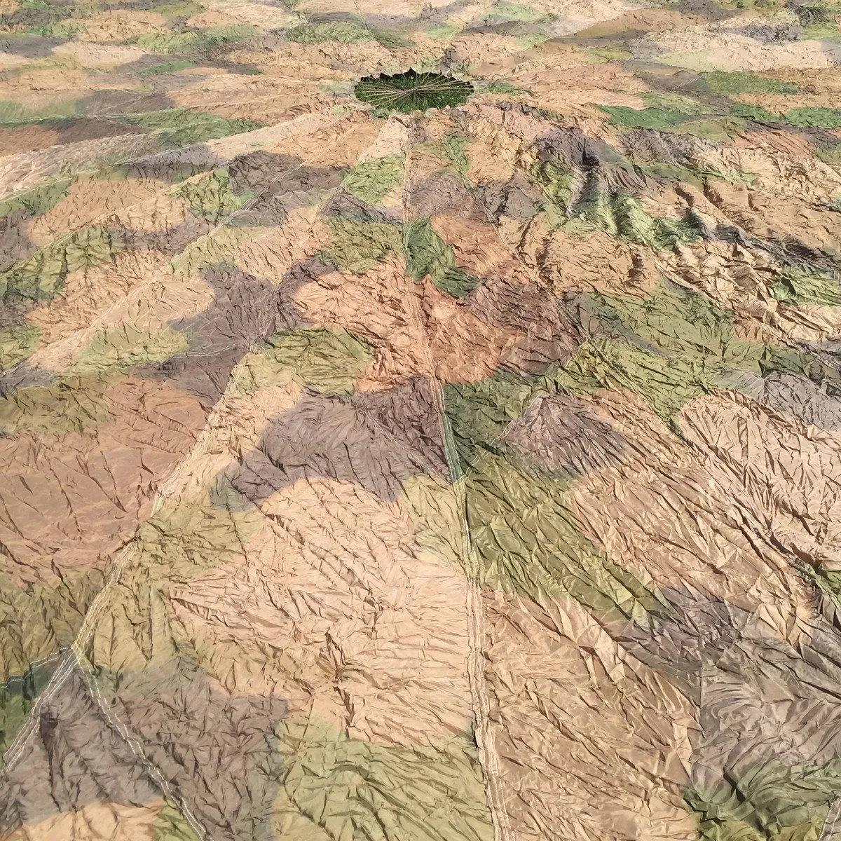 Original German WWII Camouflage Fallschirmjager Paratrooper RZ20 Parachute