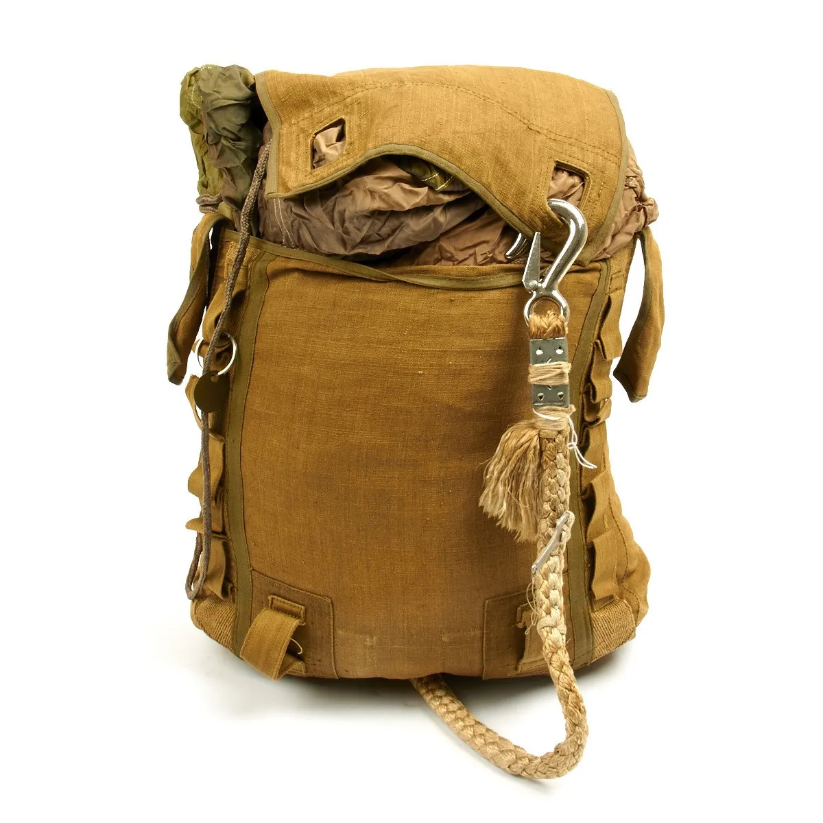 Original German WWII Camouflage Fallschirmjager Paratrooper RZ20 Parachute
