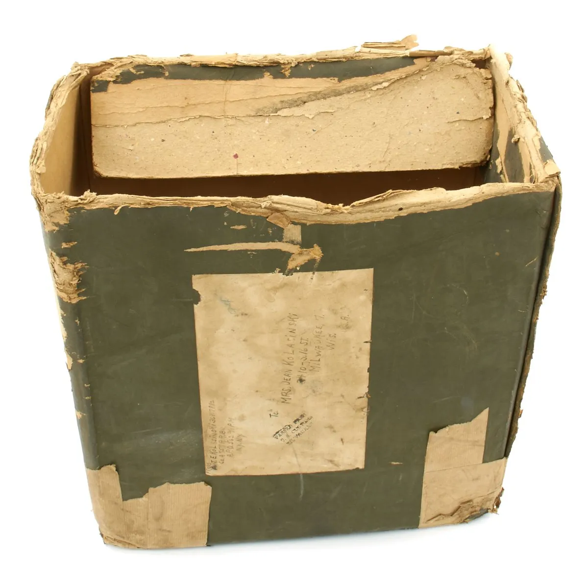 Original German WWII Fallschirmjager Camouflage Paratrooper RZ20 Parachute in Bring Home Box with Certificate