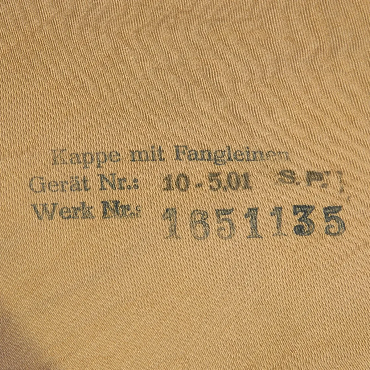 Original German WWII Fallschirmjager Camouflage Paratrooper RZ20 Parachute in Bring Home Box with Certificate