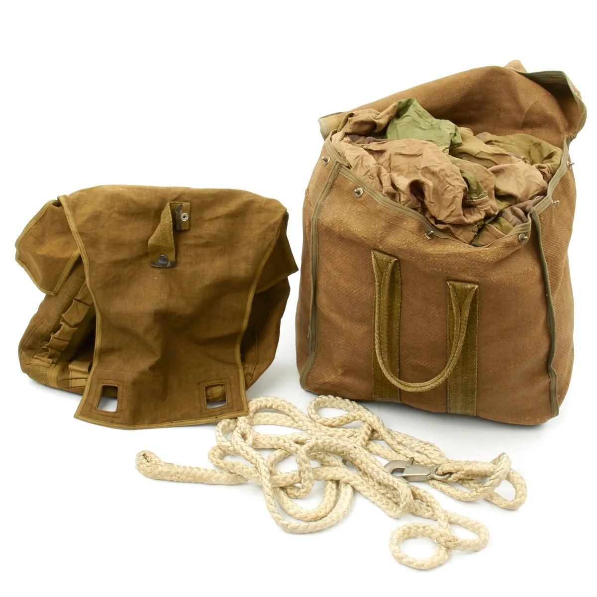 Original German WWII Fallschirmjager Camouflage Paratrooper RZ20 Parachute in Bring Home Box with Certificate