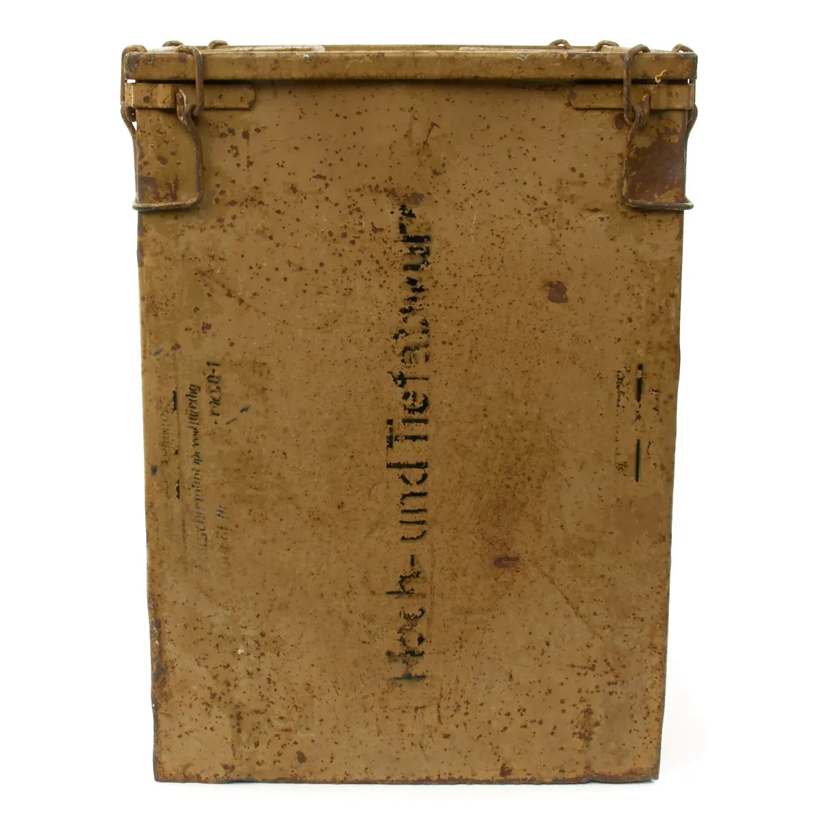 Original German WWII Fallschirmjager Paratrooper RZ36 Delta-Shaped Camouflage Parachute with Bag and Crate