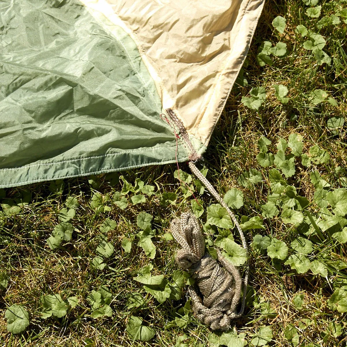 Original German WWII Fallschirmjager Paratrooper RZ36 Delta-Shaped Camouflage Parachute with Bag and Crate