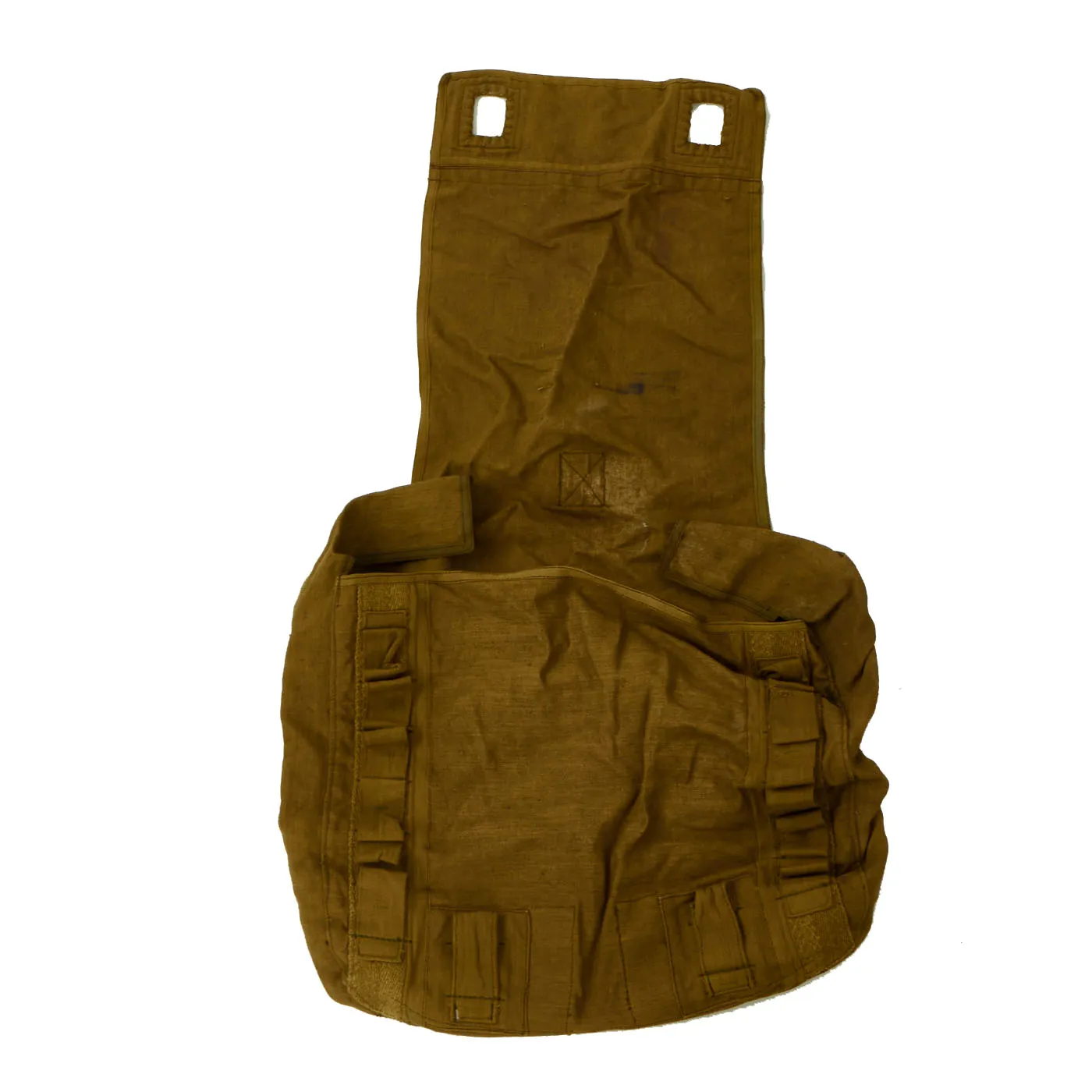 Original German WWII Fallschirmjager Paratrooper RZ36 Delta-Shaped Camouflage Parachute with Bag, harnesses and more - (1) Canopy In Bag, (1) Transit Bag, (2) Harnesses, (3) Extra Bags