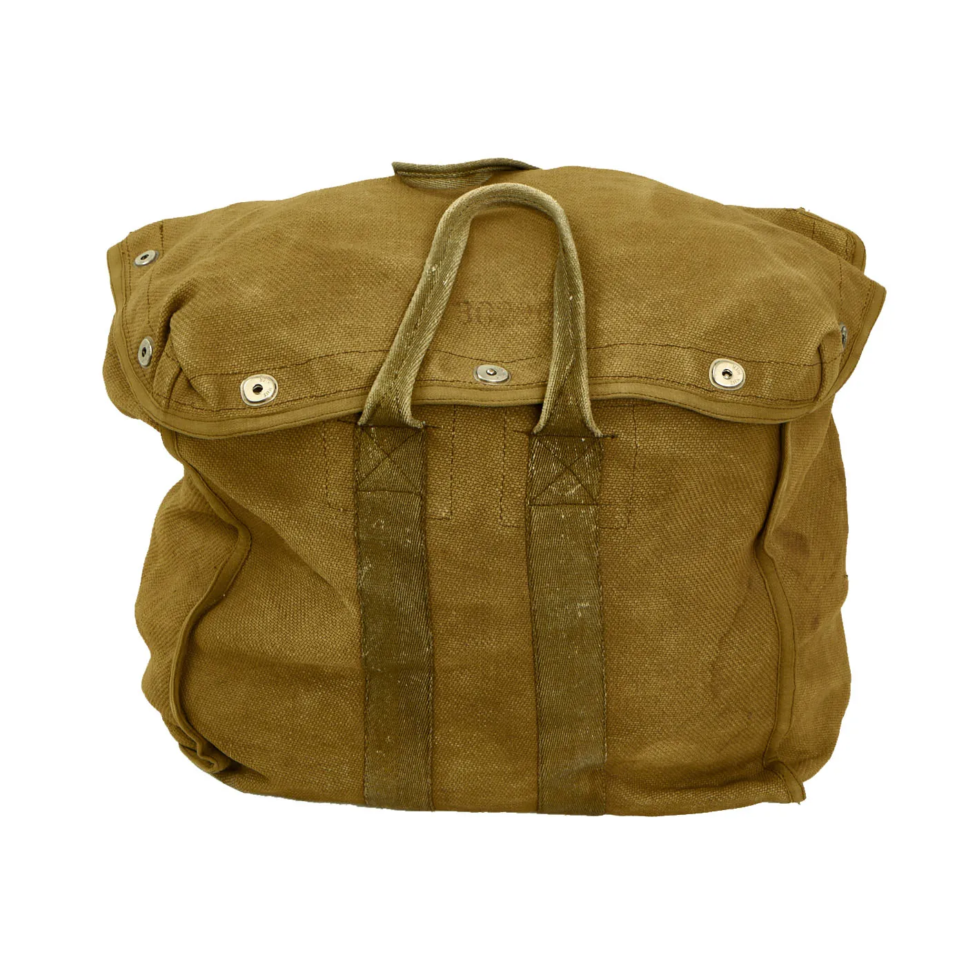 Original German WWII Fallschirmjager Paratrooper RZ36 Delta-Shaped Camouflage Parachute with Bag, harnesses and more - (1) Canopy In Bag, (1) Transit Bag, (2) Harnesses, (3) Extra Bags
