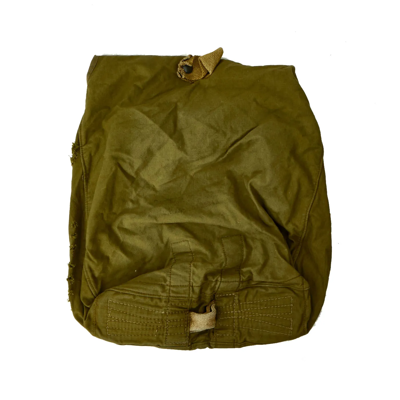 Original German WWII Fallschirmjager Paratrooper RZ36 Delta-Shaped Camouflage Parachute with Bag, harnesses and more - (1) Canopy In Bag, (1) Transit Bag, (2) Harnesses, (3) Extra Bags