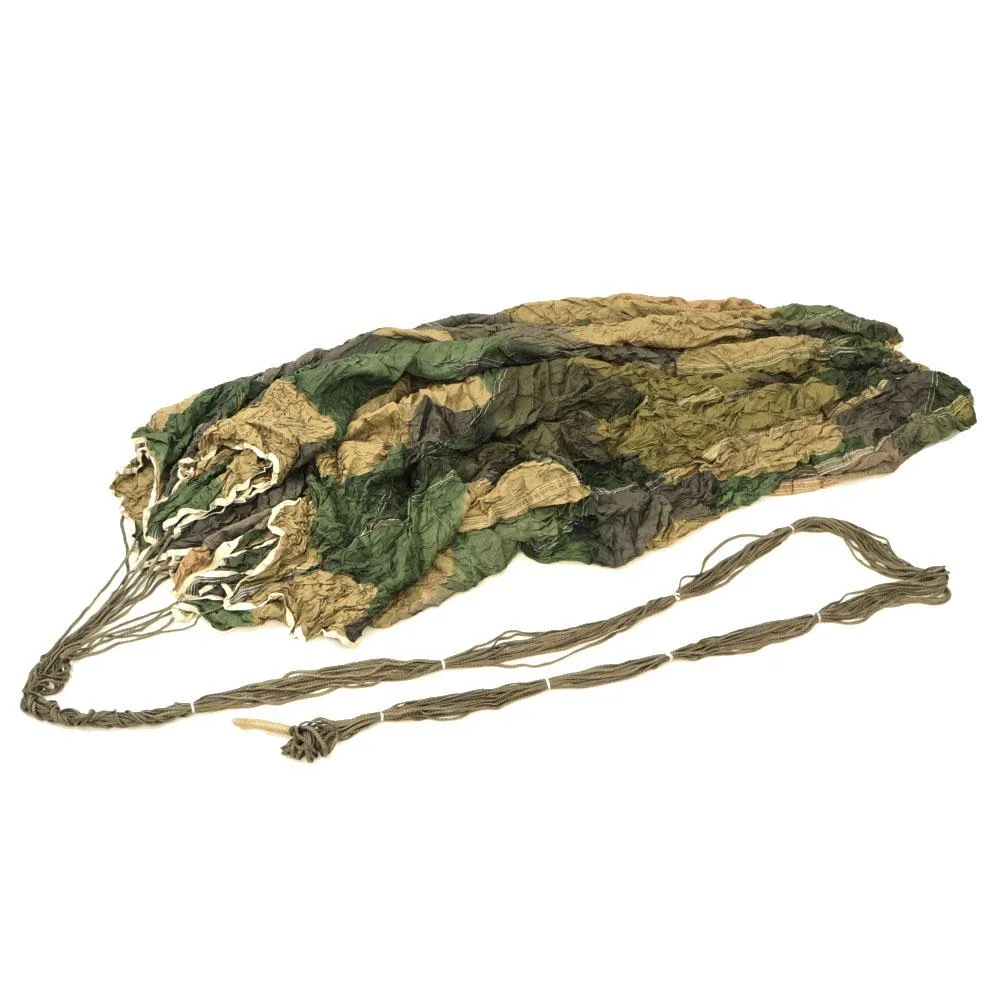 Original German WWII Luftwaffe Fallschirmjager Paratrooper RZ20 Camouflage Parachute in USGI Bring Home Box
