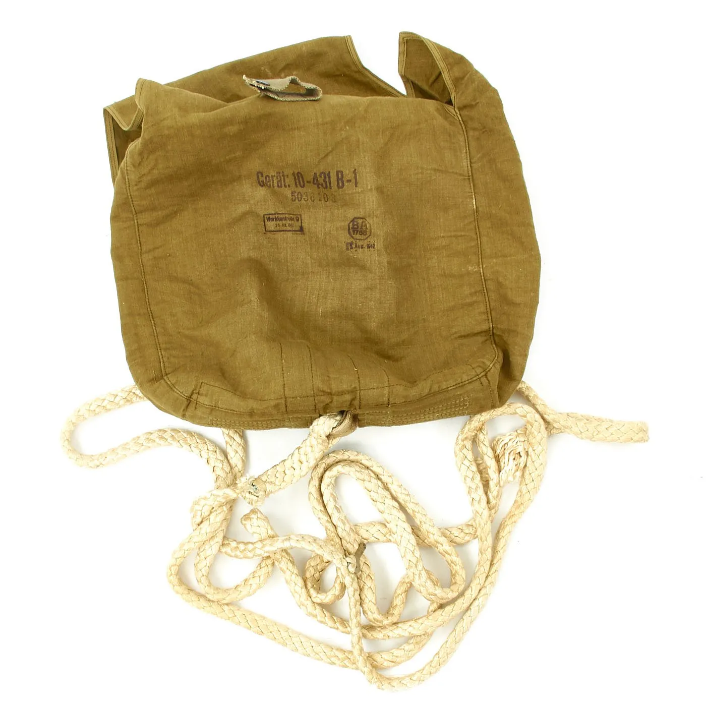 Original German WWII Luftwaffe Fallschirmjager RZ20 Camouflage Parachute - Paratrooper