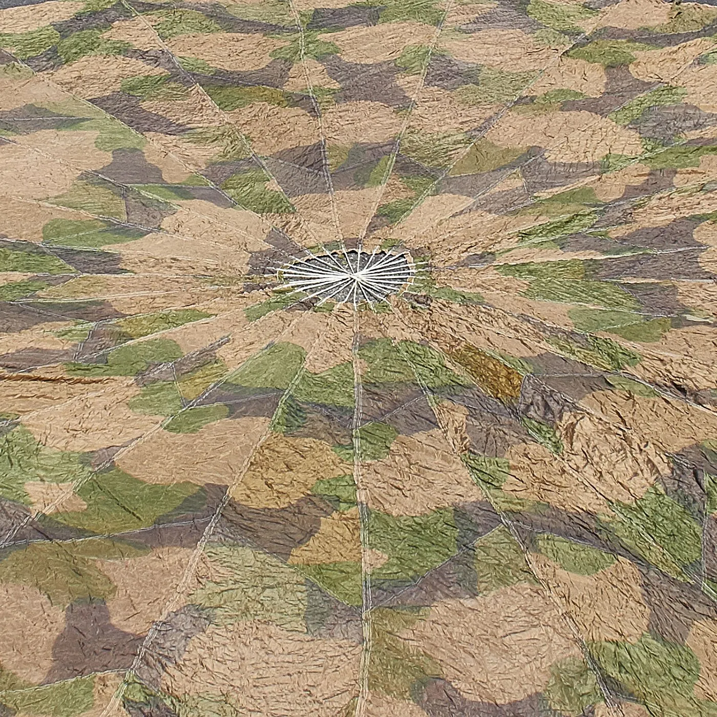 Original German WWII Luftwaffe Fallschirmjager RZ20 Camouflage Parachute - Paratrooper