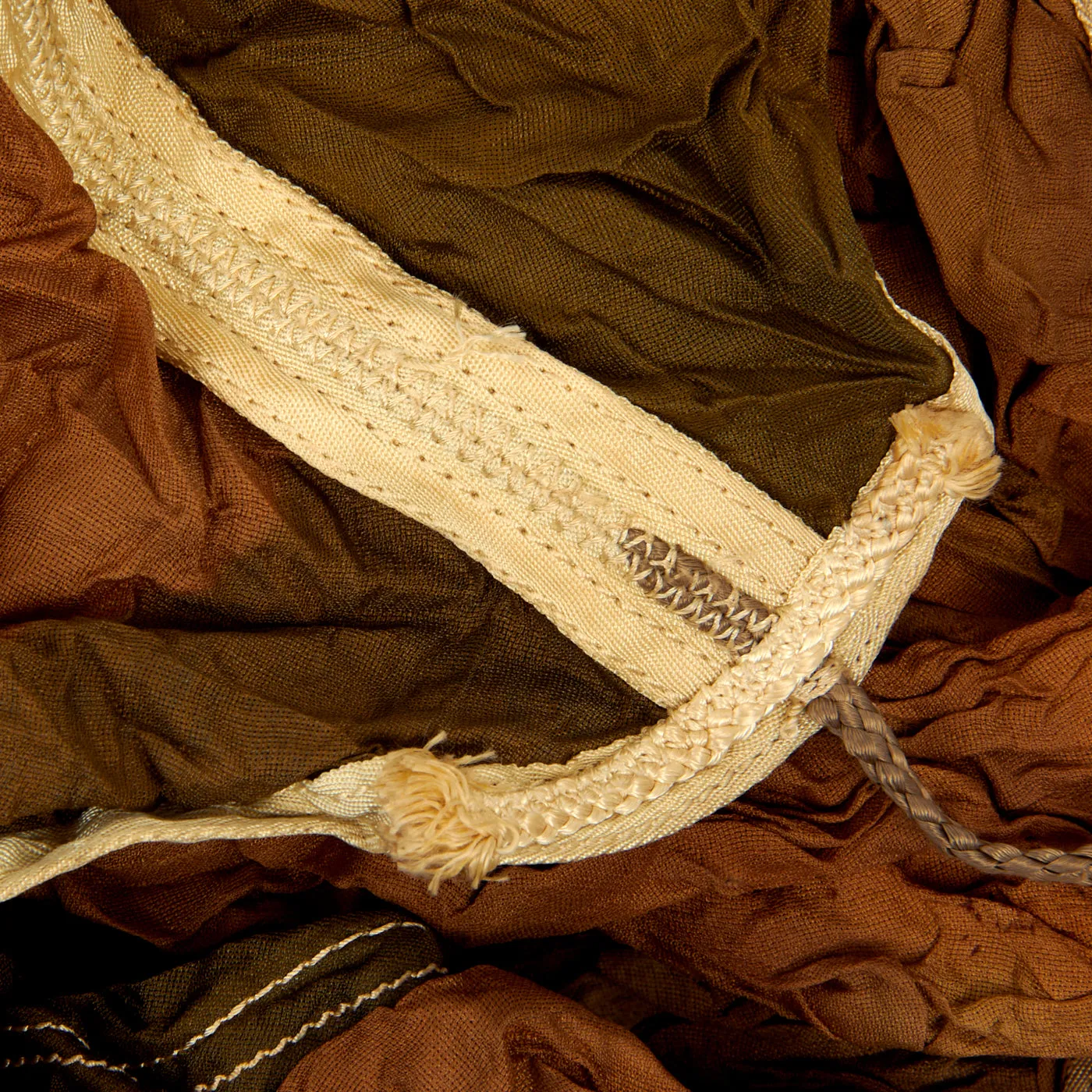 Original German WWII Luftwaffe Fallschirmjäger Paratrooper RZ20 Camouflage Parachute Canopy