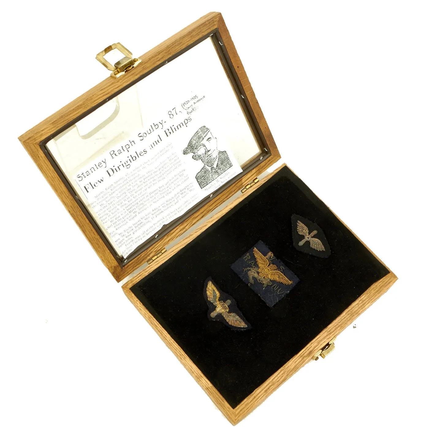 Original Rare 1920’s U.S. Navy Airship Pilot Insignia Attributed to Chief Aviation Pilot Stanley R. Soulby, Pilot of Dirigibles USS Macon, Akron & Shenandoah