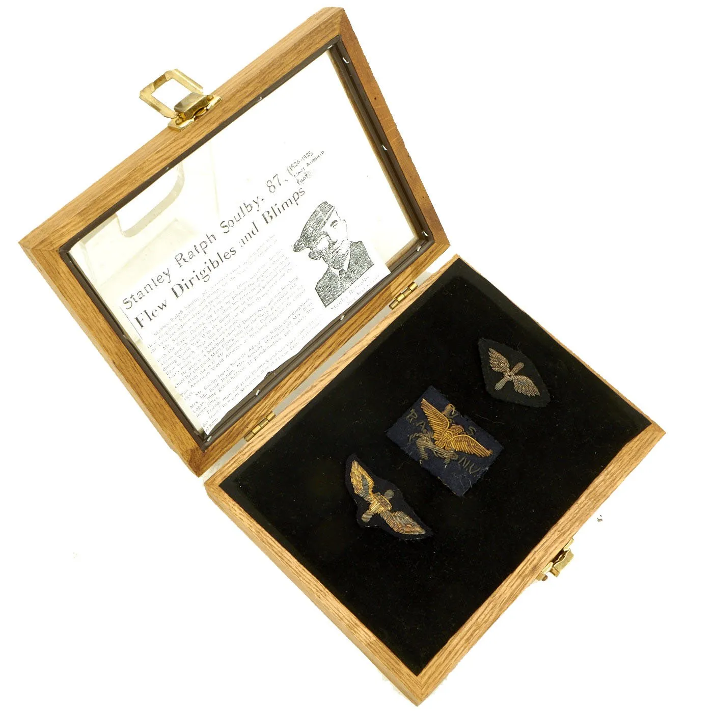 Original Rare 1920’s U.S. Navy Airship Pilot Insignia Attributed to Chief Aviation Pilot Stanley R. Soulby, Pilot of Dirigibles USS Macon, Akron & Shenandoah