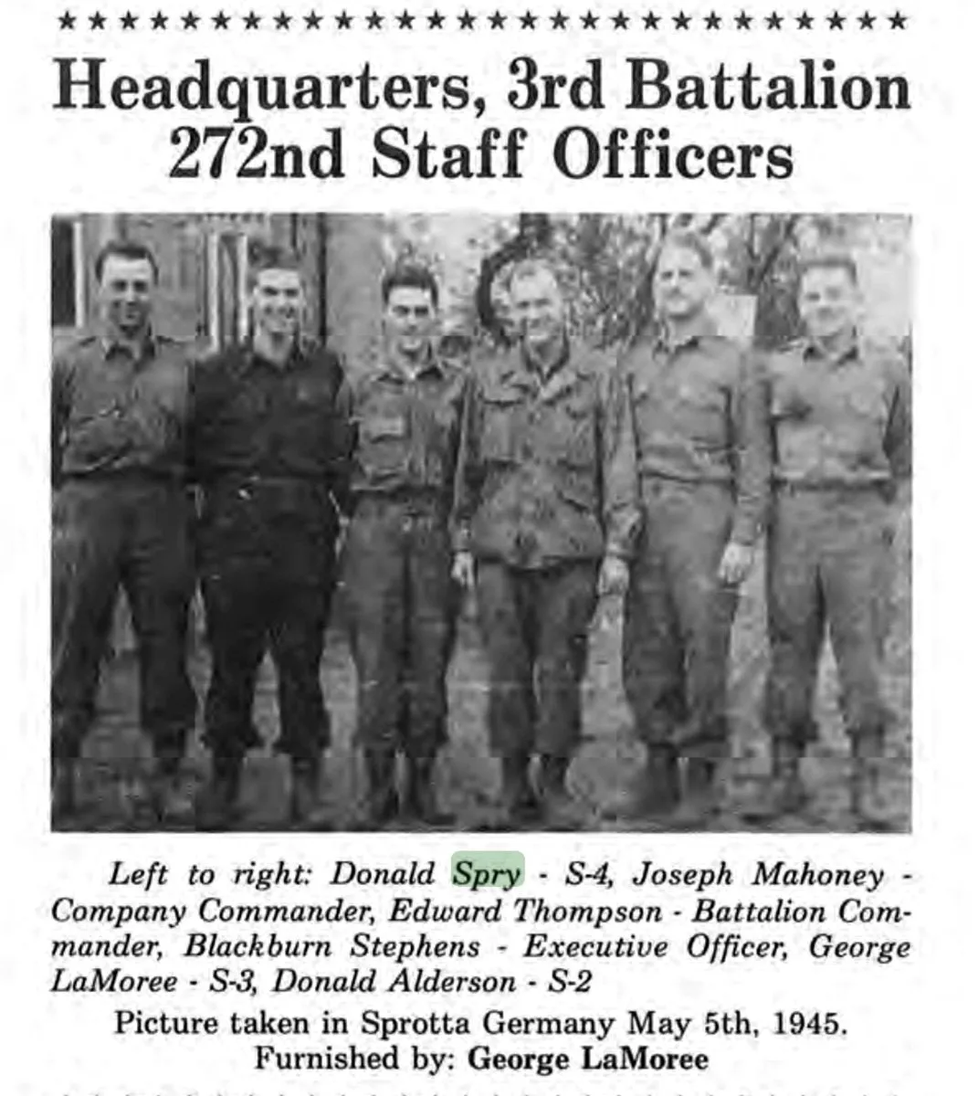 Original U.S. WWII 272nd Infantry Regiment Named Grouping - Bronze Star Recipient