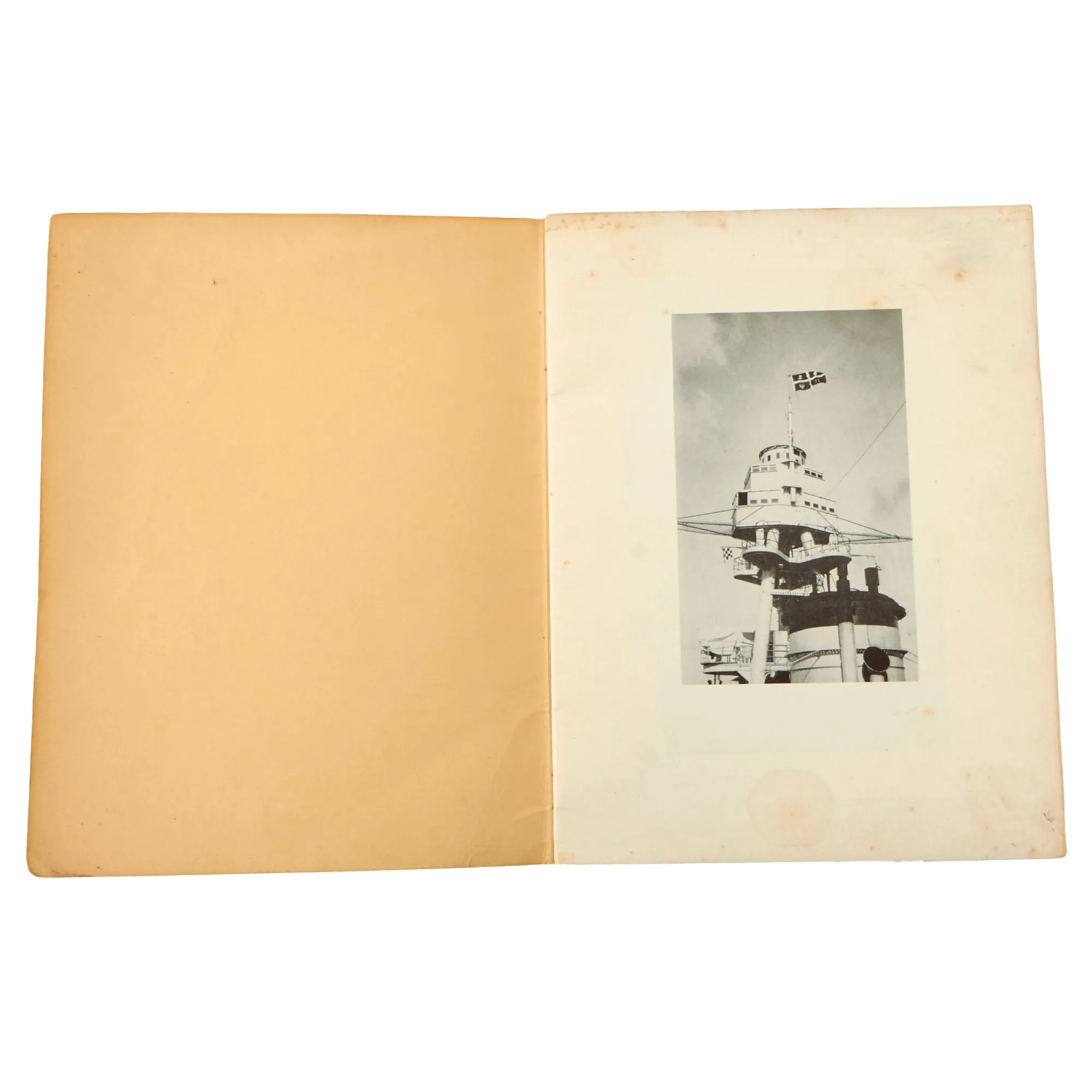 Original U.S. WWII Pre - Pearl Harbor July 1940 Dated Crossing The Line With The U.S.S. Arizona Book - Printed in Honolulu