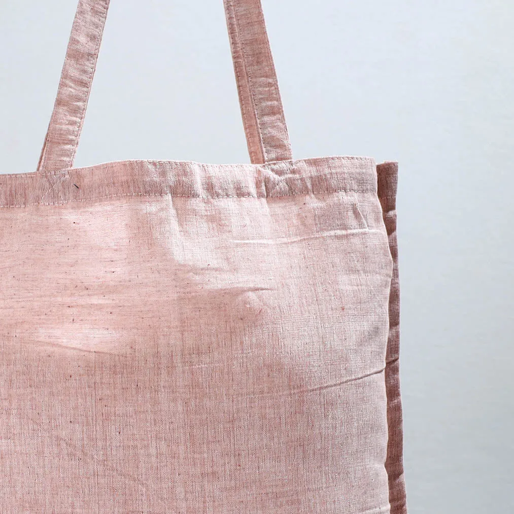 Pink - Jhiri Pure Handloom Cotton Jhola Bag 14