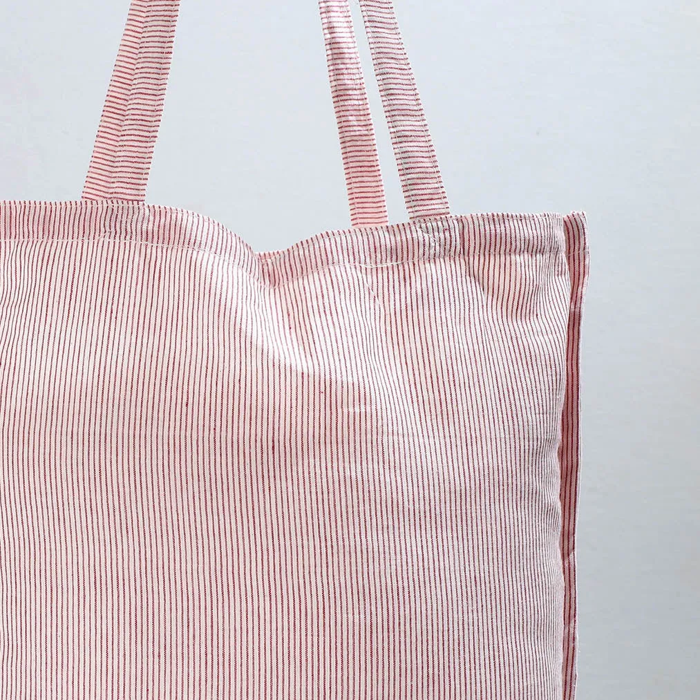 Pink - Jhiri Pure Handloom Cotton Jhola Bag 16