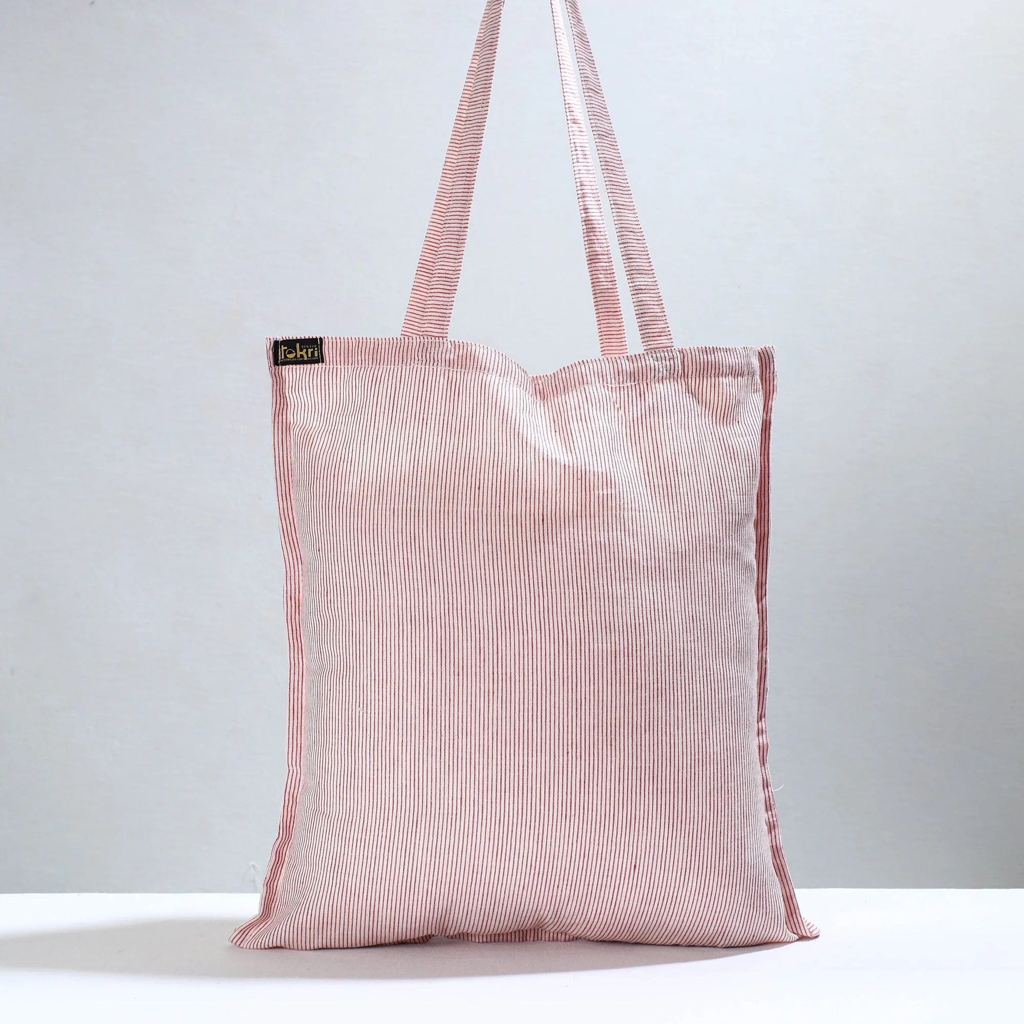 Pink - Jhiri Pure Handloom Cotton Jhola Bag 16