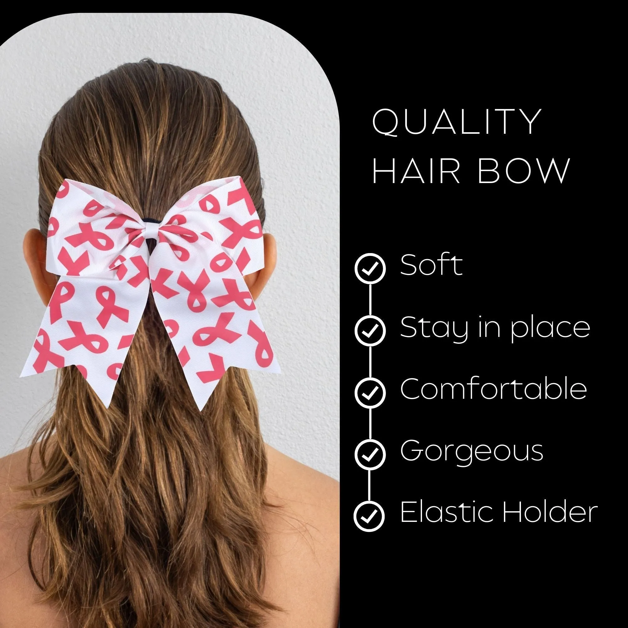 Pink Ribbons Breast Cancer Awareness Bow