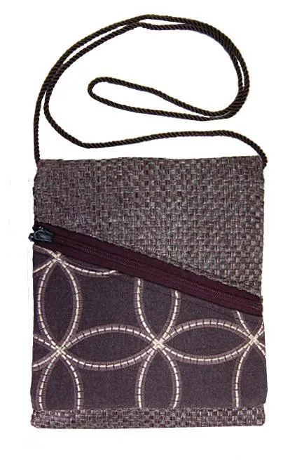 Prague Style Handbag - Interconnected in Java Upholstery (One Solid Left!)