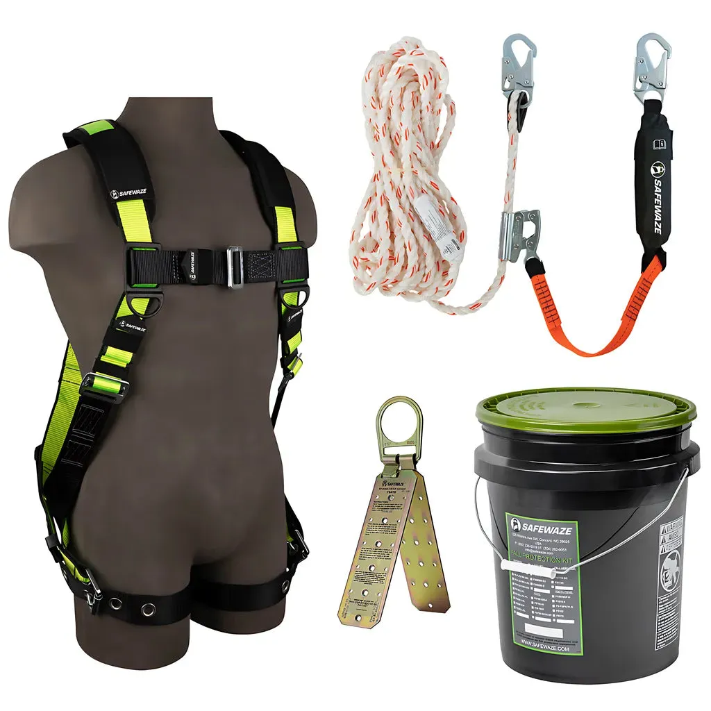 PRO Bucket Roof Kit: FS185-L/XL Harness, 018-7005 VLL, FS870 Anchor