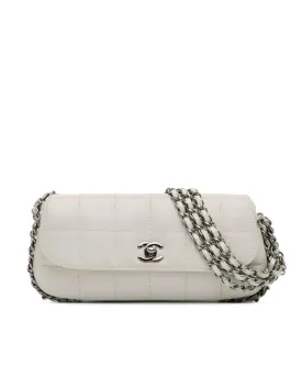 Quilted Lambskin 3 Chain Shoulder Bag with Twist Lock Closure