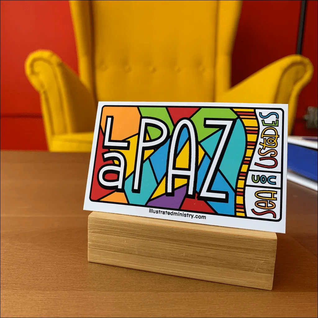 "La Paz Sea Con Ustedes" Backpack Tags